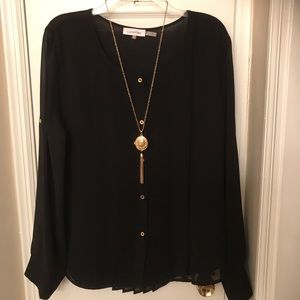 Gorgeous Calvin Klein Blouse with Pleat Detail